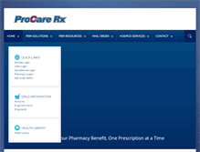 Tablet Screenshot of dev.procarerx.com